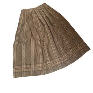 KINLOCH ANDERSON SCOTLAND Women’s Wool Made To Order Deep Pleat Tartan Skirt
